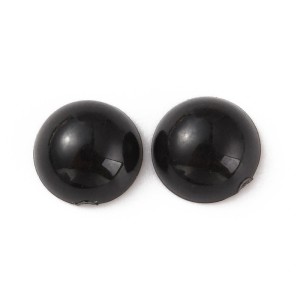 Oczy OCZKA do figurek druku 3D czarne rękodzieło mini kaboszon półperły 8mm 100szt