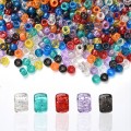 Koraliki kandi oponki akryl z brokatem 9mm bransoletki pony bead 50szt