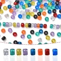Koraliki kandi oponki akryl z brokatem 9mm bransoletki pony bead 50szt