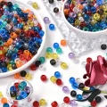 Koraliki kandi oponki akryl z brokatem 9mm bransoletki pony bead 50szt