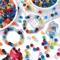 Koraliki kandi oponki akryl z brokatem 9mm bransoletki pony bead 50szt