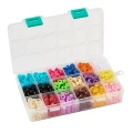 Zestaw koralików kandi oponki akryl 9mm bransoletki pony beads 600szt