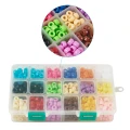 Zestaw koralików kandi oponki akryl 9mm bransoletki pony beads 600szt