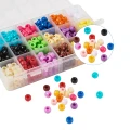 Zestaw koralików kandi oponki akryl 9mm bransoletki pony beads 600szt