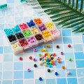 Zestaw koralików kandi oponki akryl 9mm bransoletki pony beads 600szt