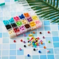 Zestaw koralików kandi oponki akryl 9mm bransoletki pony beads 600szt