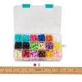Zestaw koralików kandi oponki akryl 9mm bransoletki pony beads 600szt