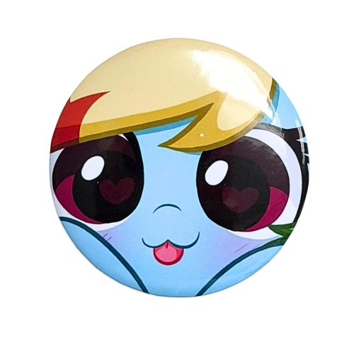 PRZ126 Przypinka button badzik kucyk Pony MLP Rainbow Dash 58mm