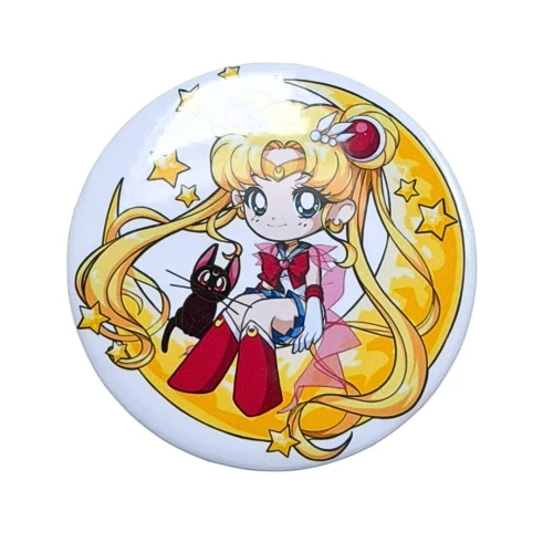PRZ131 Przypinka button badzik Sailor Moon Czarodziejka z księżyca 58mm