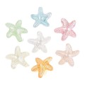 KOK252 Koraliki rozgwiazda 18mm morskie ocean opalizujące 20szt mix
