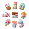 ZAW400 Zawieszki z żywicy kotek hello kitty cute kawaii 5szt słodki mix