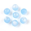 Koraliki Galaxy mieniące kocie oko OPALIZUJĄCE błękitne 8mm 10szt