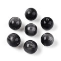 Koraliki Galaxy mieniące kocie oko OPALIZUJĄCE czarne 8mm 10szt