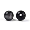Koraliki Galaxy mieniące kocie oko OPALIZUJĄCE czarne 8mm 10szt