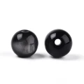 Koraliki Galaxy mieniące kocie oko OPALIZUJĄCE czarne 8mm 10szt