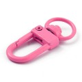 Karabinek karabińczyk zapięcie brelok obrotowy 33mm 5szt różowy