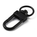 Karabinek karabińczyk zapięcie brelok obrotowy 33mm 5szt czarny