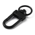 Karabinek karabińczyk zapięcie brelok obrotowy 33mm 5szt czarny