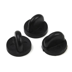 PIN5 Zatyczki korki zatyczka do przypinki gumowa silikon czarne 10szt