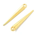 Zawieszki metalowe kolce kolec 34mm gotyk alternative złoty 5szt