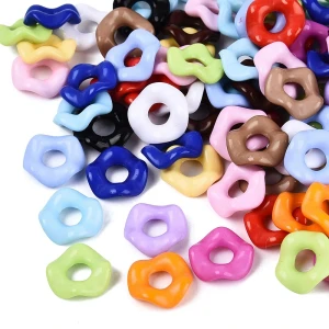 KOK253 Koraliki dysk krążek twist kwiatuszek fala przekładka 12mm 20szt mix kolor