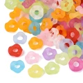 Koraliki dysk twist kwiatuszek fala przekładka frosted 9mm 30szt mix kolor