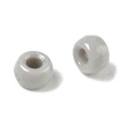 KOP48 Koraliki kandi oponki akryl 9mm warkoczyki bransoletki pony bead szare 20szt