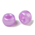 Koraliki oponki akryl 9mm kandi pony bead fioletowy perłowy liliowy 20szt