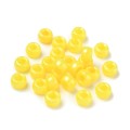 koraliki oponki akryl 9mm kandi pony bead żółte perłowe