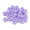 Koraliki oponki akryl 9mm kandi pony bead fioletowe lawendowe 20szt
