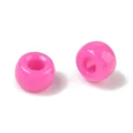 Koraliki kandi oponki akryl 9mm pony bead ciemny różowy