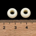 Koraliki oponki 9mm kandi pony bead ecru kremowy