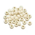 Koraliki oponki 9mm kandi pony bead ecru kremowy