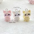 ZAW408 Zawieszki żywica jelly cat kotki kotek figurki cute miks 3szt