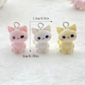 ZAW408 Zawieszki żywica jelly cat kotki kotek figurki cute miks 3szt