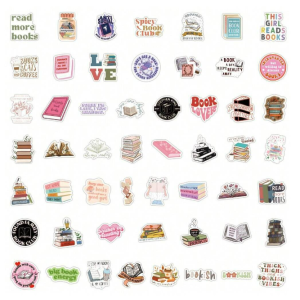 W1 Naklejki STICKER BOMB WLEPY wlepki miks BOOKS laptop rower auto 50 sztuk