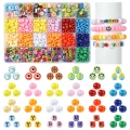Zestaw koralików pony beads kandi, literki i fimo 500szt