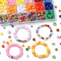 Zestaw koralików pony beads kandi, literki i fimo 500szt