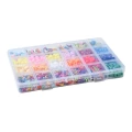 Zestaw koralików pony beads kandi, literki i fimo 500szt