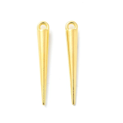 Zawieszki metalowe kolce kolec 34mm gotyk alternative złoty 5szt