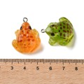 Zawieszki duże żywica żaba ropucha frog żaby zestaw 5szt