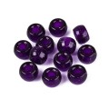 KOP166 Koraliki oponki 9mm kandi pony bead ciemny fiolet brokat 20szt