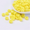 KOP167 Koraliki oponki 9mm kandi pony bead żółte cytrynowe 20szt