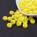 KOP167 Koraliki oponki 9mm kandi pony bead żółte cytrynowe 20szt