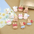 ZAW420 Zawieszki z żywicy króliczek bunny króliki cute kawaii 3szt mix