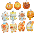 ZAW421 Zawieszki z żywicy kotek kotki jelly cat cute kawaii 5szt mix