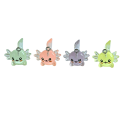 ZAW425 Zawieszki z żywicy aksolotl axolotl świecą w ciemności cute kawaii 4szt