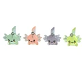 ZAW425 Zawieszki z żywicy aksolotl axolotl świecą w ciemności cute kawaii 4szt
