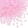 Koraliki oponki 9mm kandi pony bead różowe opalizujące