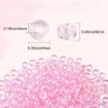Koraliki oponki 9mm kandi pony bead różowe opalizujące